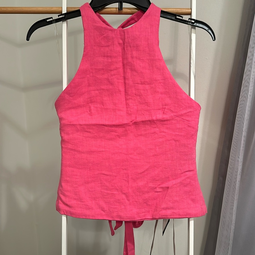 House of CB linen halter top